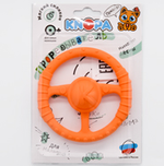 Массажер силиконовый "Руль" оранжевый (КНОПА)