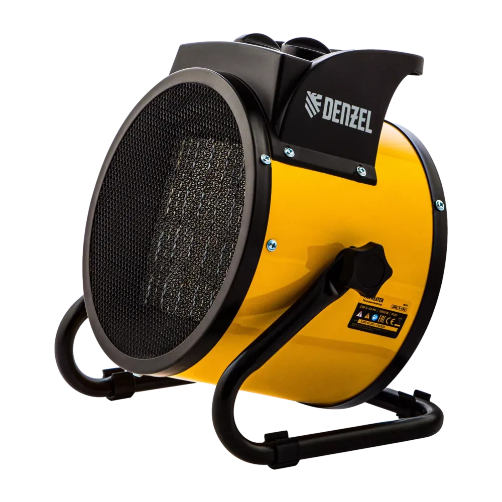Тепловая пушка, керамический нагреватель (тепловентилятор) DHC 3-150, 230 В, 0.025/1.5/3 кВт Denzel, 96431