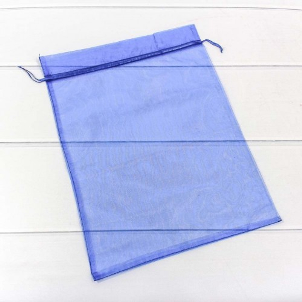 Мешочек 30х40см Органза (Синий)
