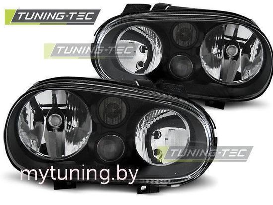 Передние фары VW Golf 4 black
