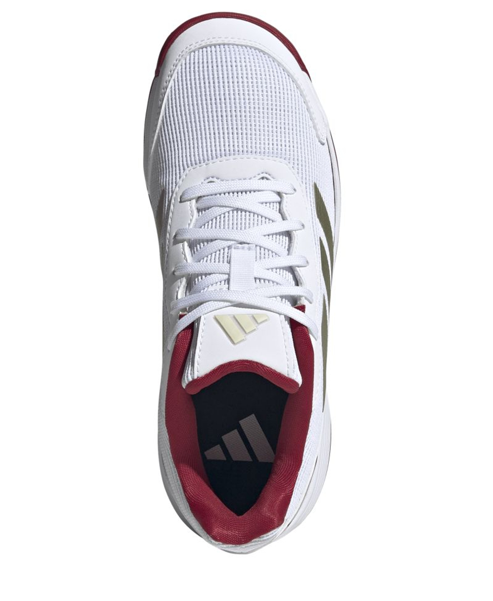 Детские кросовки для Padel Adidas Kids Crazyquick Shoes - cloud white/ice gold metallic/cloud white