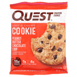 Quest Nutrition, протеиновое печенье, арахисовая паста и шоколадная крошка, 4 пакетика по 58 г (2,04 унции)