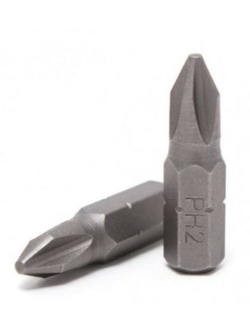 Бита крестообразная ''Pozidriv''PZ.2х25мм,1/4''(20шт/уп) RockForce RF-122252
