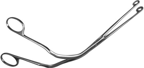 ТМ- *Щ-28 Щипцы для тампонирования горла и глотки, большие, 184 мм (НОВОЕ ИСПОЛНЕНИЕ)