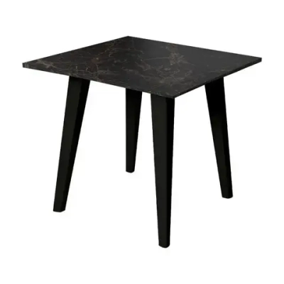 Стол SCANDI квадратный OLA DOM черный мрамор 800х725мм
