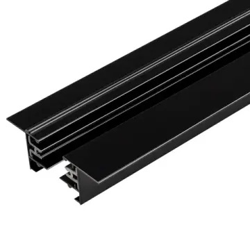 Встраиваемый трек (шина) для однофазных трековых светильников 1м 038672 чёрный LGD-2TR-TRACK-F-1000-BK-M (C) Arlight