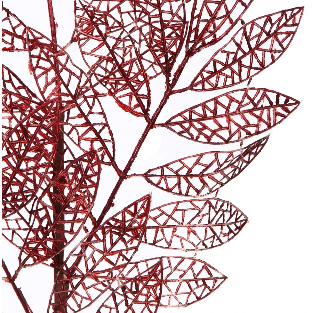 Ветка декоративная «Зимние листья» 85 см, Рубин