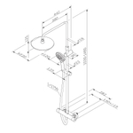 Душевая система c термостатом AM.PM Like F0780422 Черный