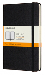 Блокнот Moleskine Classic (QP050) 11.5х18 см, 208стр. в линейку, твердая обложка, черный