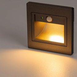 Citilux Скалли CLD005KS1 Встраиваемый светильник с датчиком движения Графит