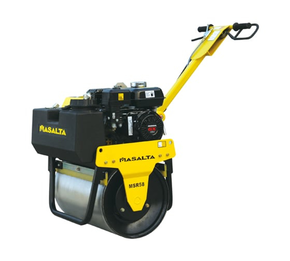 Вибрационный одновальцовый каток (Honda GX160, 5.5 л.с.) Masalta MSR58-4 КАТ008