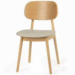 Стул Boltis, натуральный с бежевым сиденьем