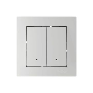 Выключатель 2-кл. AtlasDesign Smart 10А (сх. 5) L+N с подсветкой Zigbee механизм бел. SE ATN000153Z