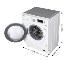 Встраиваемая стиральная машина с сушкой и инвертором  MAUNFELD MBWM1486S