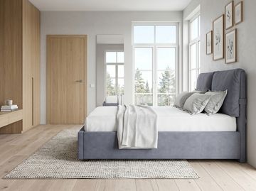 Кровать Тразимено 140 с подъемным механизмом - Велютто/Velutto 32