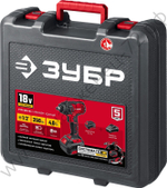 ЗУБР С1-18, 18 В, 250 Н·м, 1 АКБ (4 А·ч), гайковверт ударный, кейс (ГУЛ-255-41)