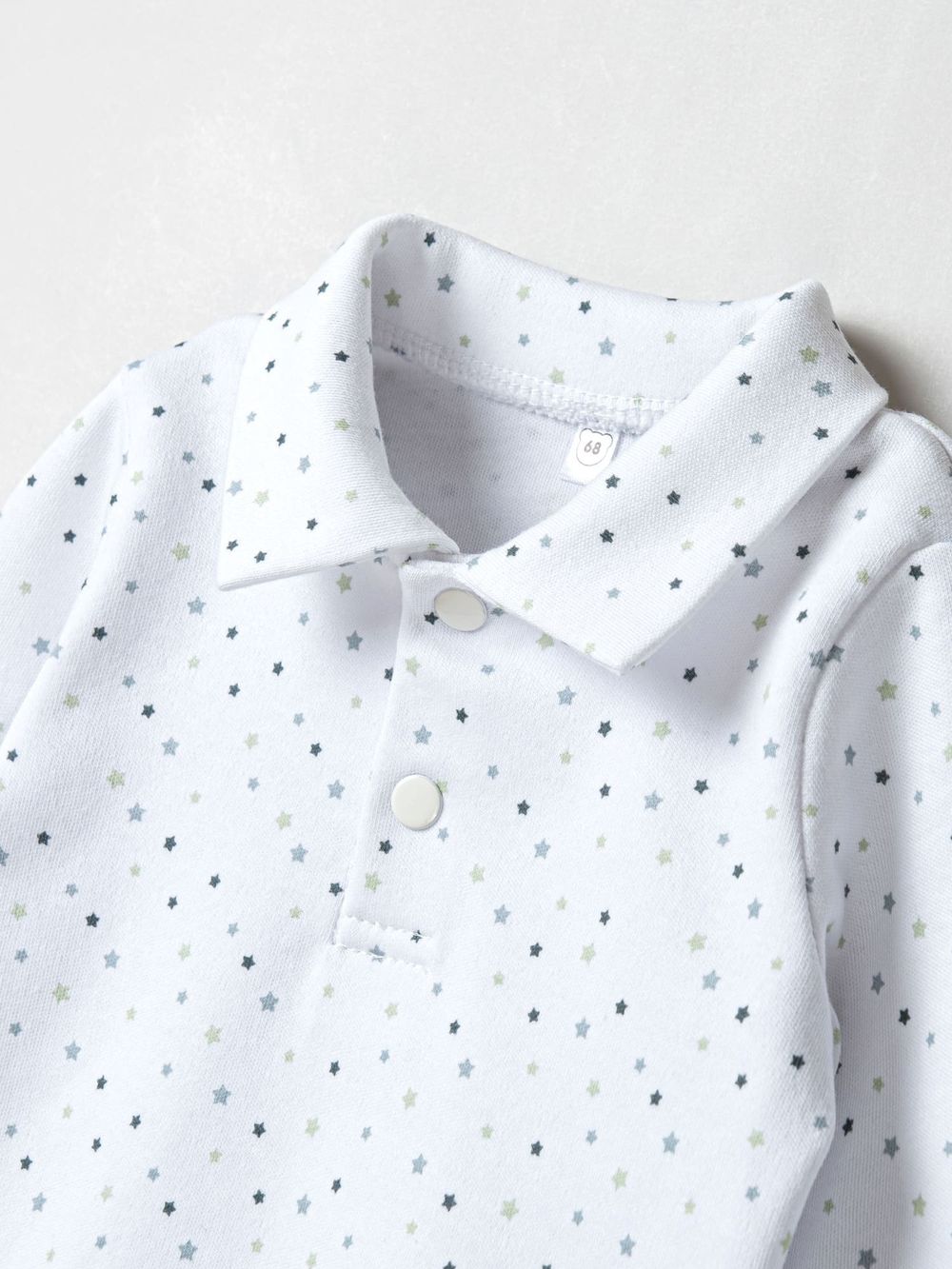 Рубашка с воротником поло "Звездочки" 0+