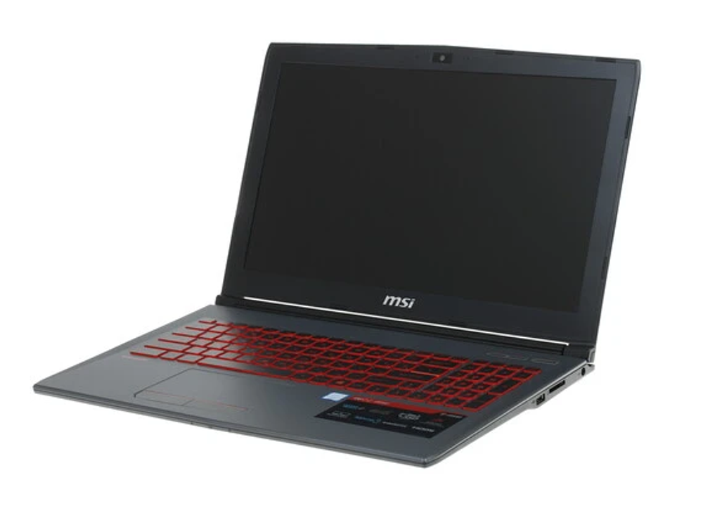 15.6` Ноутбук MSI GV62 8RD (1920x1080, Intel Core i5-8300H, RAM 8ГБ, SSD 128ГБ, Nvidia GeForce GTX 1050Ti, Windows 10 Pro)