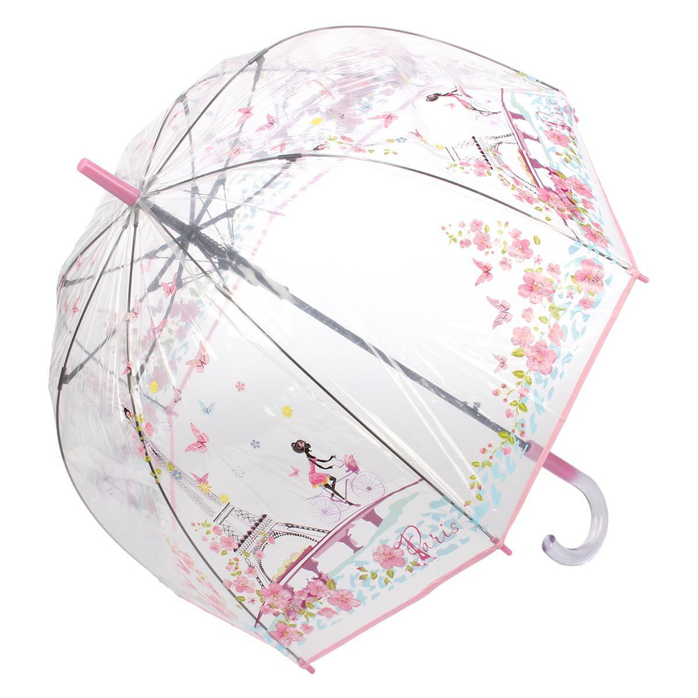 Зонт купол Париж 85 см, д-60 см, 6 цвета микс, с-30170