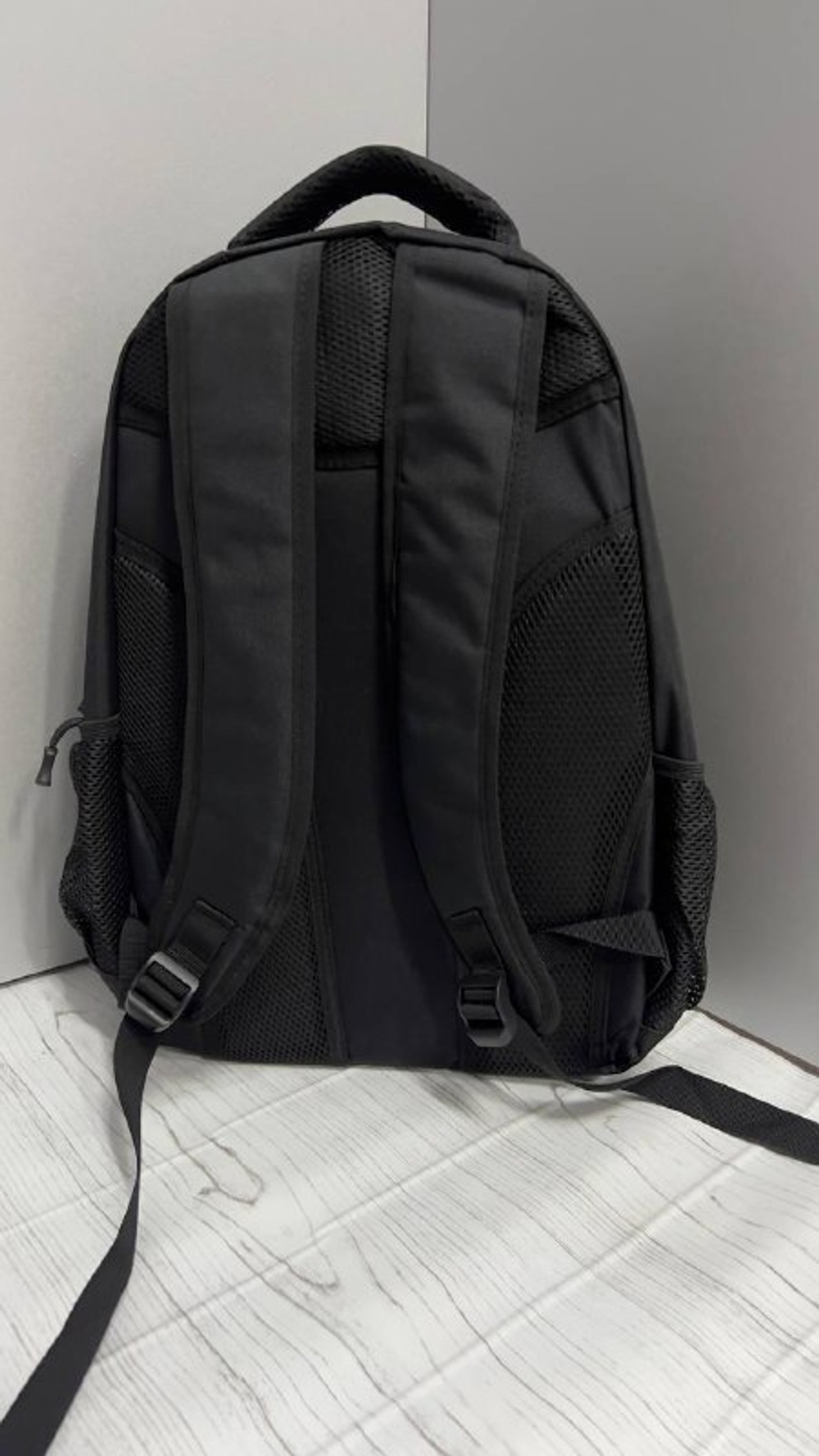 Тактический городской рюкзак с широкой ручкой / чёрный