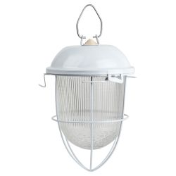Светильник ЭРА НСП 02-100-003 с решеткой Желудь сталь стекло IP54 E27 max 100Вт 172х262х275 белый