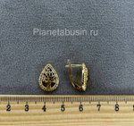 Швензы люкс (Корея) пара с микроцирконами 0493