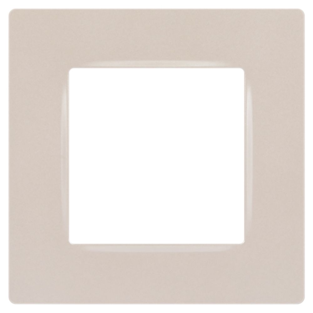 Рамка для розеток и выключателей ЭРА Серия 12 12-5201-15 на 1 пост, Классик, перламутр