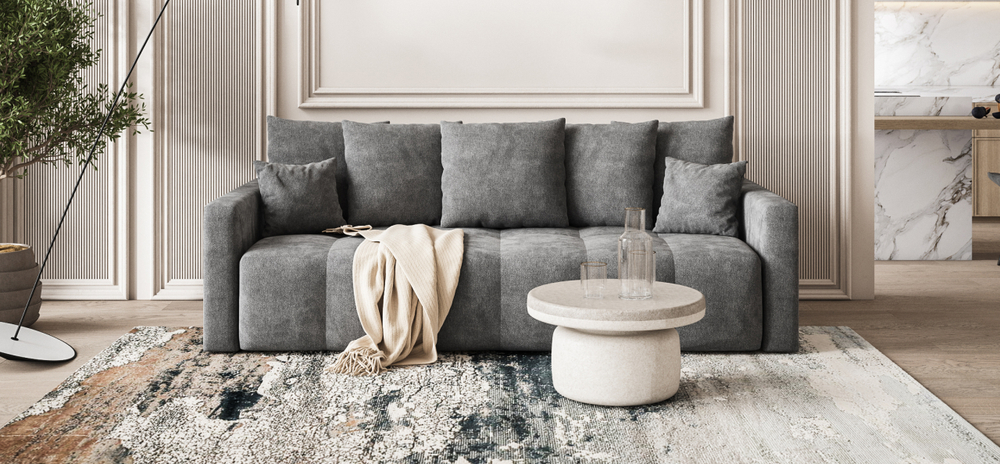 Диван Босс Тренд Шенилл Клауд графит