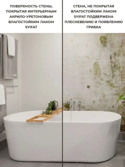 Лак Финишный Для Мокрых Зон SYIFAT 3л. Аква Финиш Акрило-уретановый Матовый