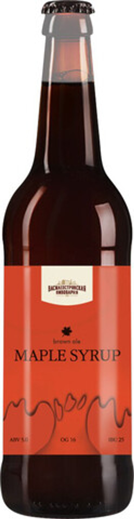 Пиво Василеостровское Браун Эль Кленовый Сироп / Brown Ale Maple Syrup 0.5л - 12шт