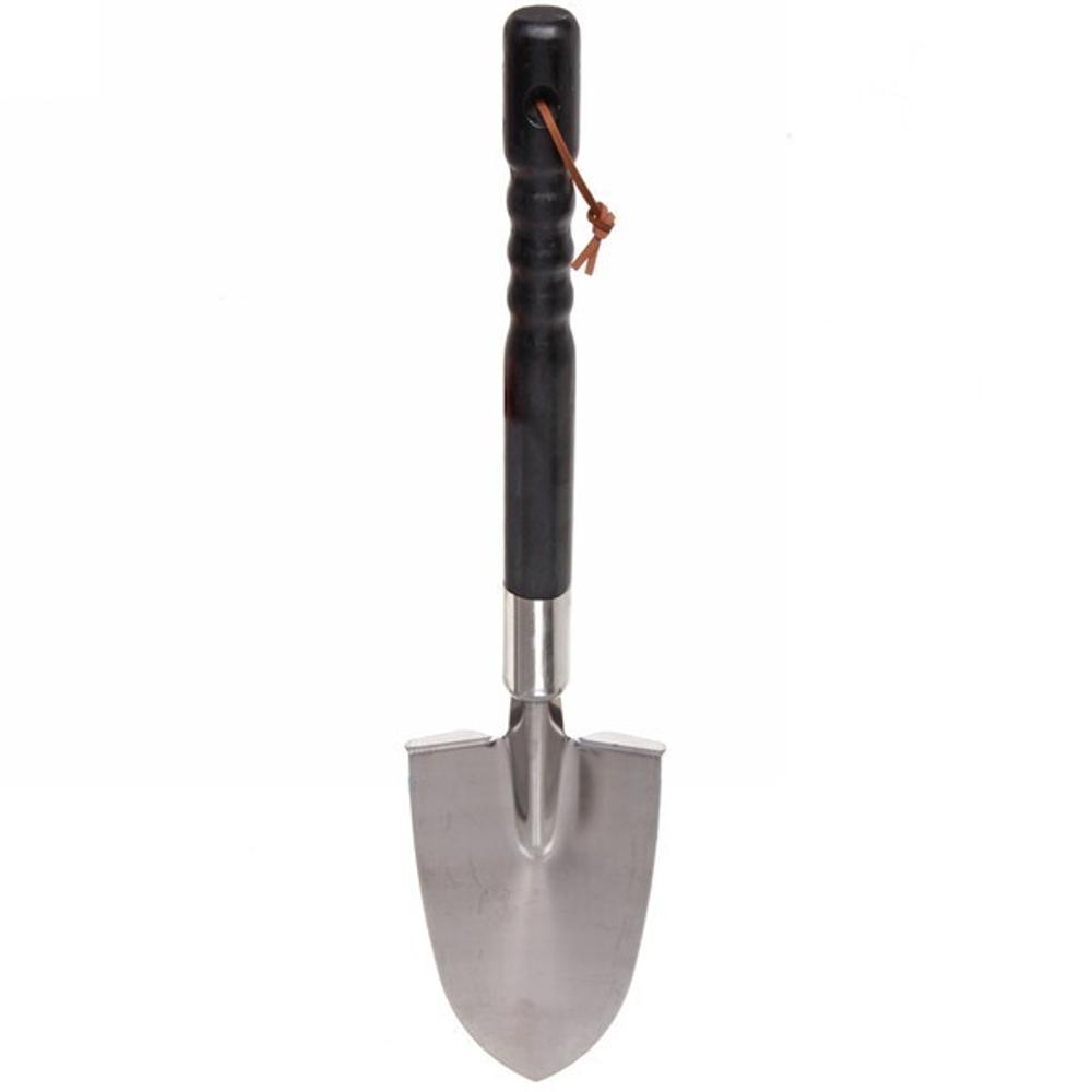 Лопата туристическая с деревянным черенком 48см