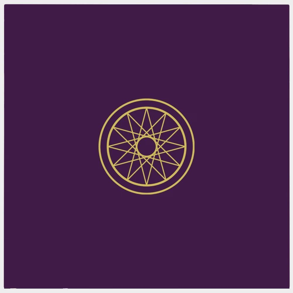 Скатерть для гадания на картах Таро "Литан" (80 см х 80 см) / Lo Scarabeo