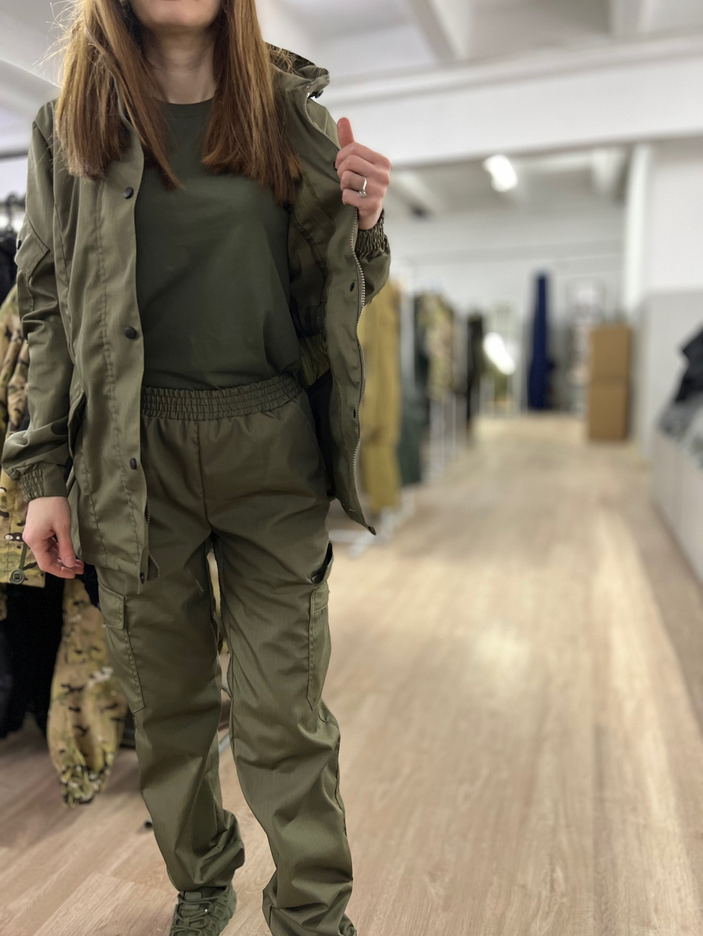 Женская горка Валькирия / весна-лето / олива