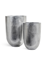 хххКашпо TREEZ Effectory Metal Высокая конус-чаша Серебро в-67, д-46 см 41.3317-04-015-SLV-67