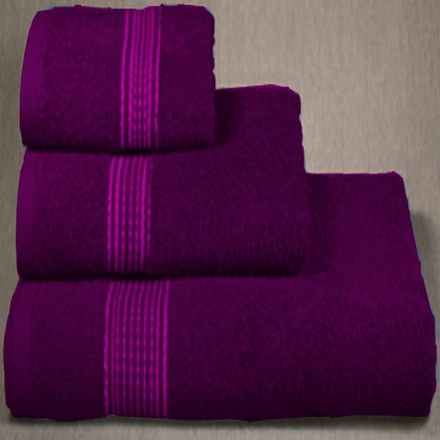 Набор из 3-х полотенец махровых "П37. ФИОЛЕТ", 100% хлопок, Россия.