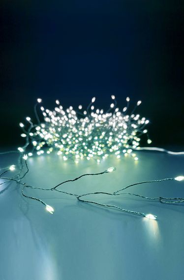 Гирлянда Роса Мишура 1500 led ХОЛОДНЫЙ-БЕЛЫЙ 20м; зеленый провод