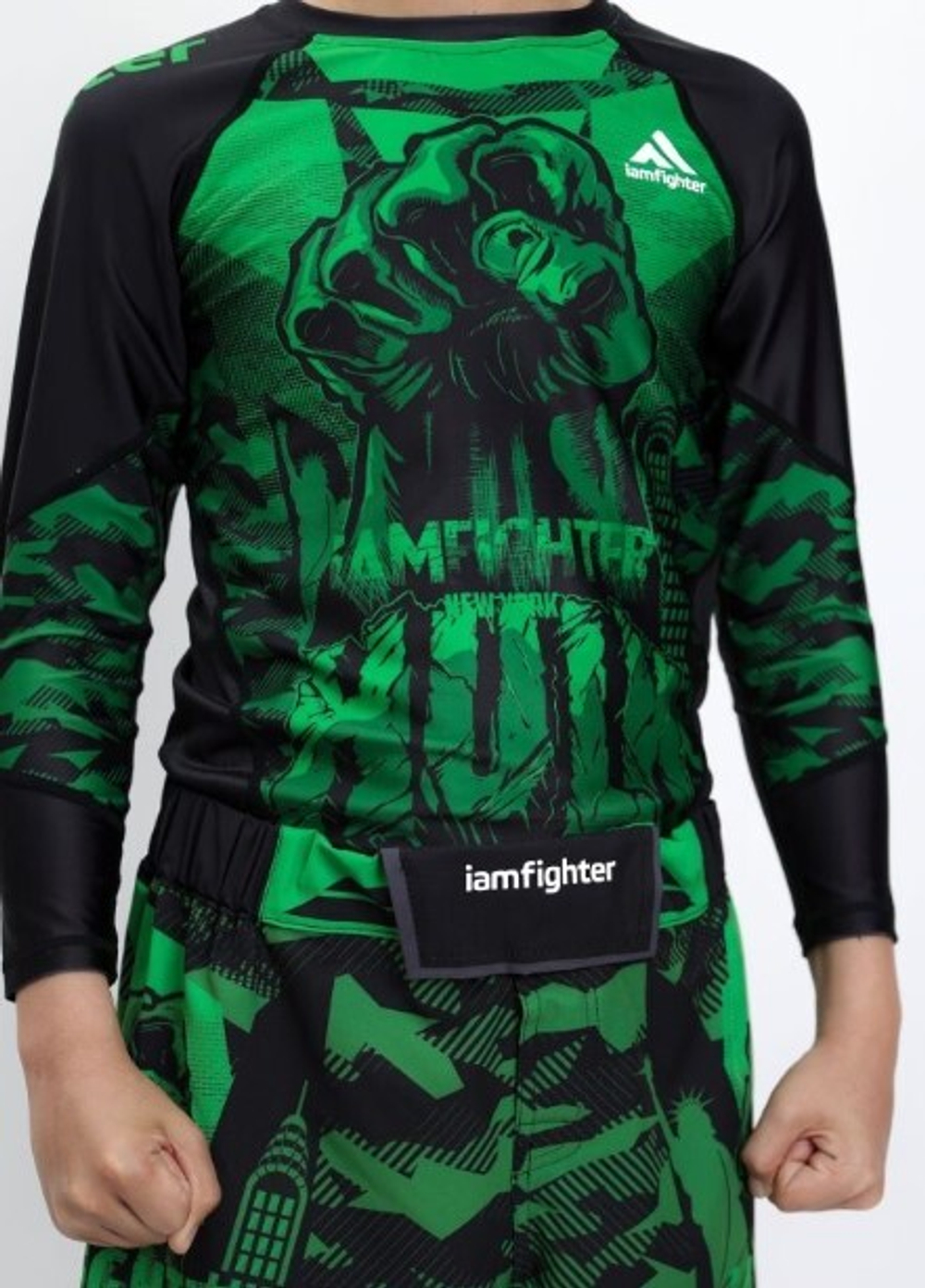 Рашгард Детский Iamfighter Hulk