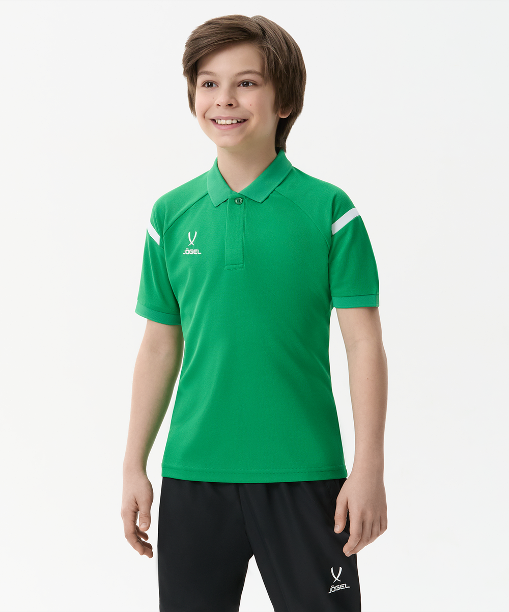 Поло CAMP 2 Poly Polo, зеленый/белый