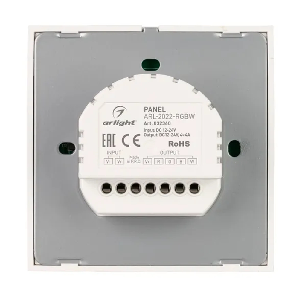 Панель ARL-2022-RGBW (12-24V, 4x4A, Sens) (Arlight, IP20 Пластик, 3 года) 032360
