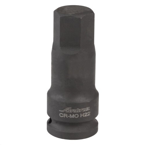 Головка ударная торцевая 1/2  DR внешний шестигранник H22 (AIRLINE)