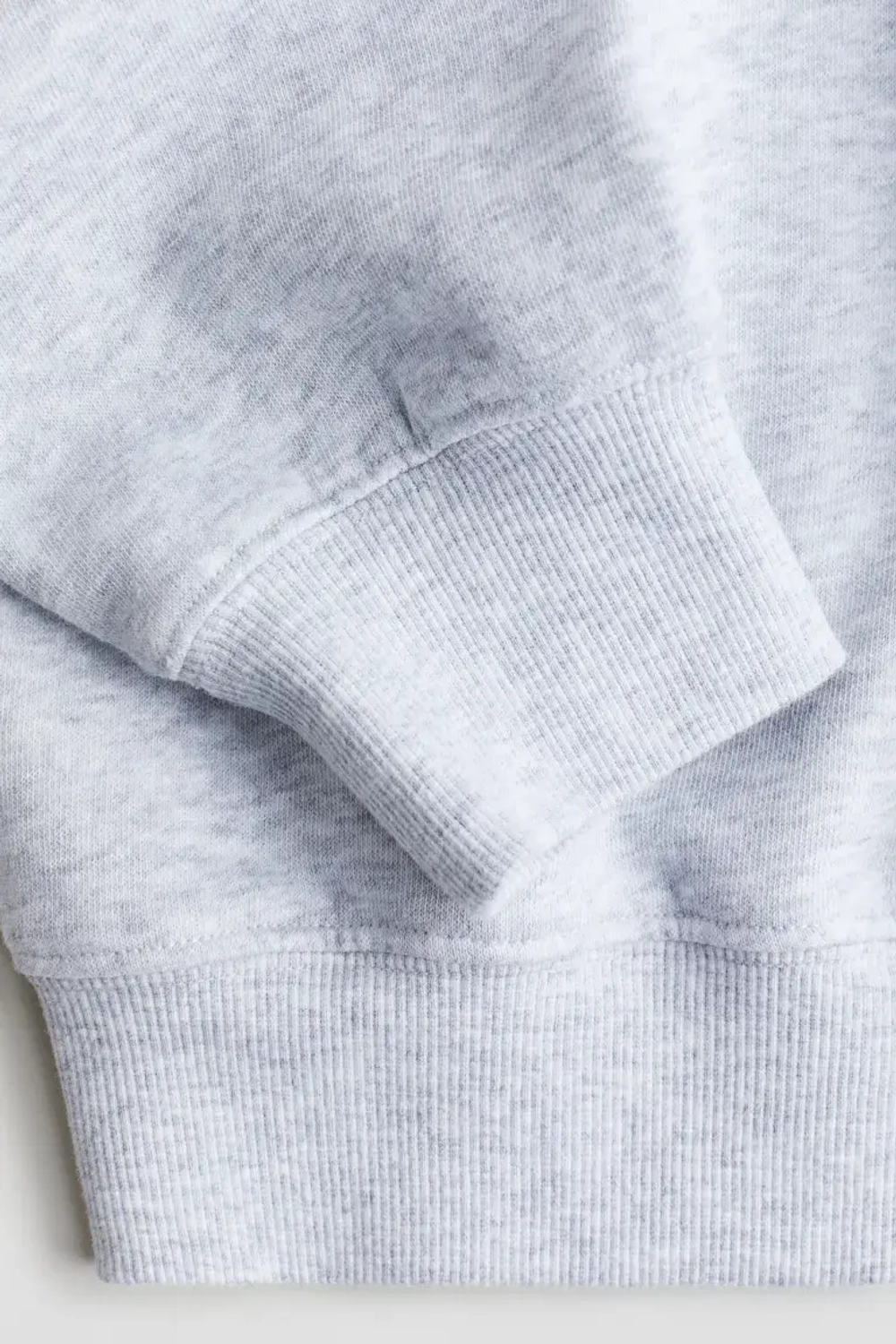 H&M Асимметричная толстовка, светло-серый