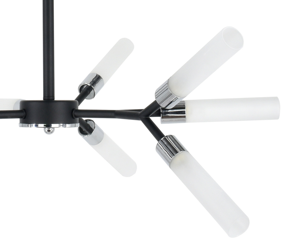 Люстра на штанге Mirastyle SL-21009/9 BK+CR