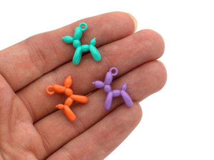 Подвеска Пудель 18,5мм, эмаль (в ассортименте)