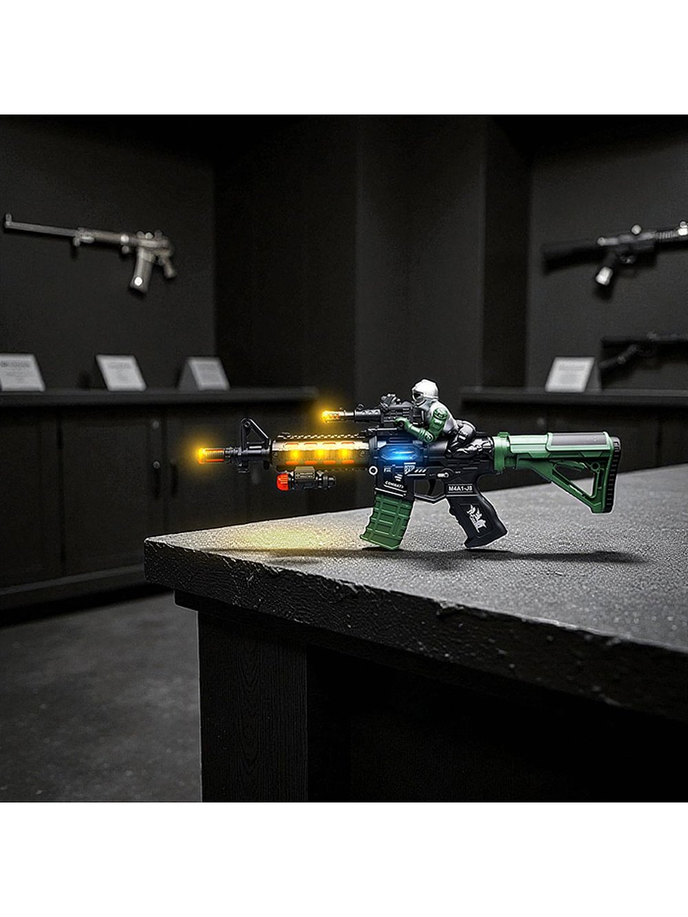 Детский Автомат со светом и звуком на батарейках (844-10)