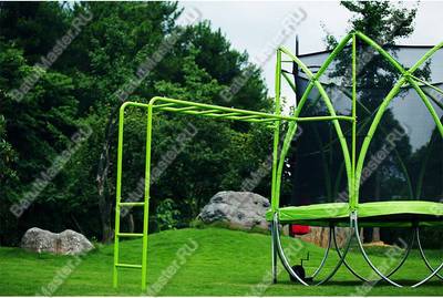 Батут с сеткой, качелями и баскетбольным кольцом, диаметр 8 фт