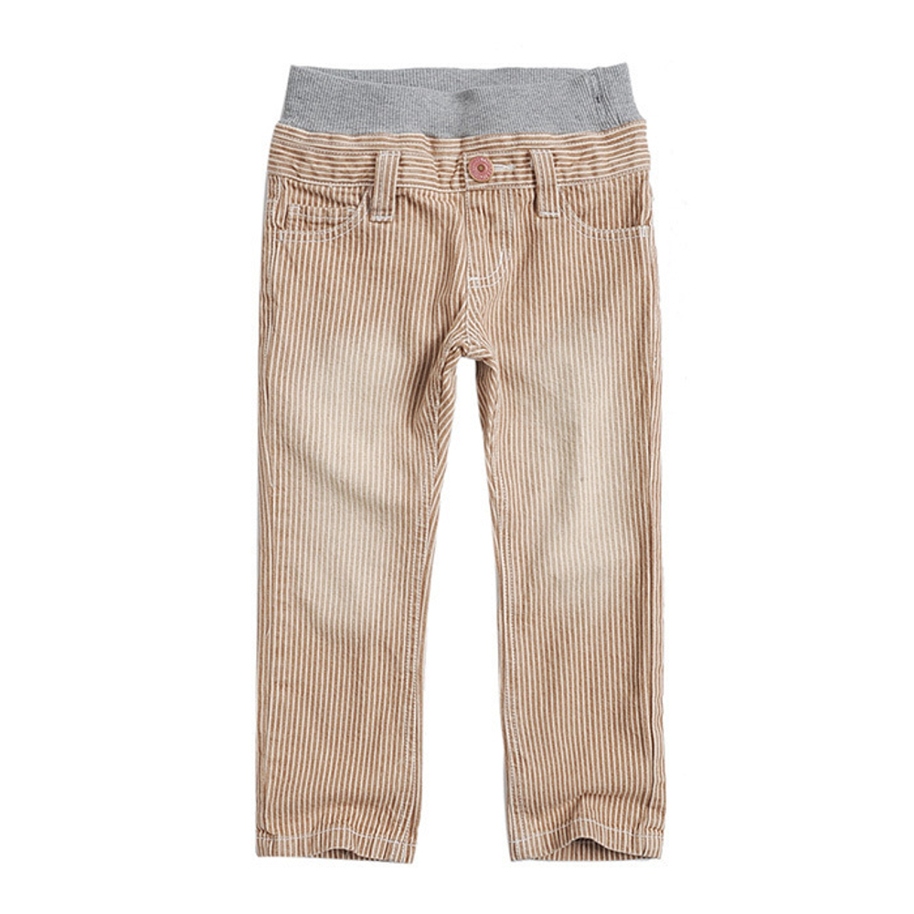 Брюки детские в полоску на трикотажном поясе