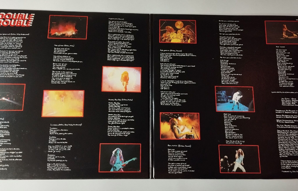 Винтажная виниловая пластинка LP Ian Gillan Double Trouble (Japan 1981) (No Obi) Hadely Bop Pop