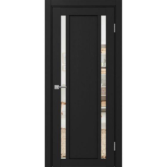 Цена на Межкомнатная дверь экошпон Турин 522.212 антрацит остеклённая Купить Межкомнатная дверь экошпон Турин 522.212 антрацит остеклённая