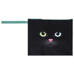 Папка для тетрадей BRAUBERG А5, 1 отделение, полиэстер, на молнии, с ручкой, "Black Cat", 270339