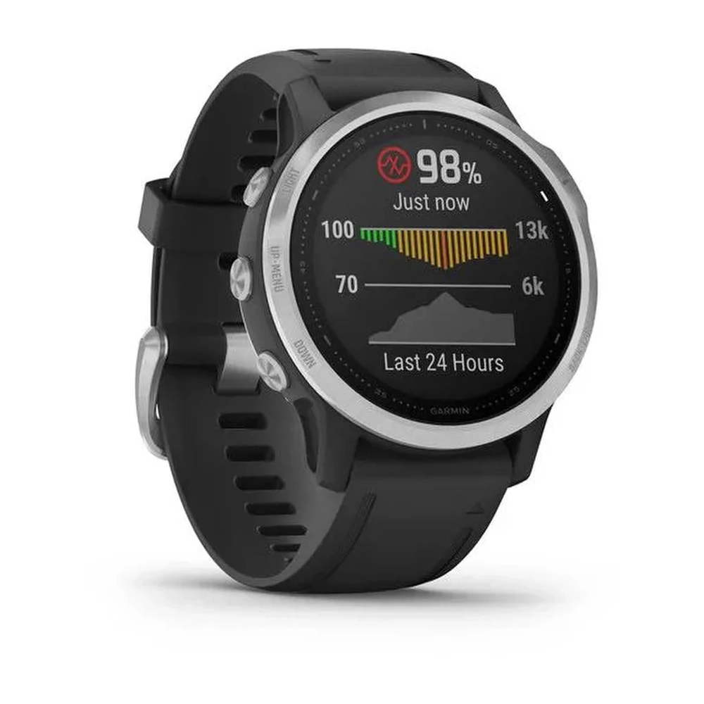 Смарт-часы Garmin Fenix 6s, серебристый, 010-02159-01